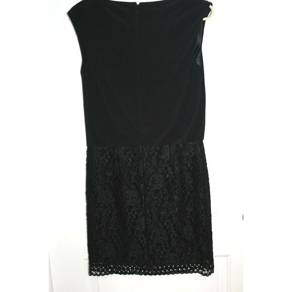 Laundry By Shelli Segal Black Sleeveless Dress Size Women's 2 96S14309 - Picture 4 of 4